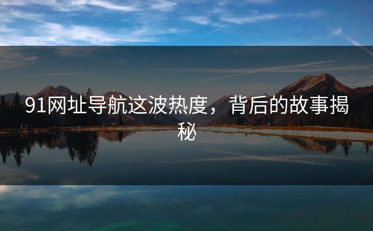 91网址导航这波热度，背后的故事揭秘